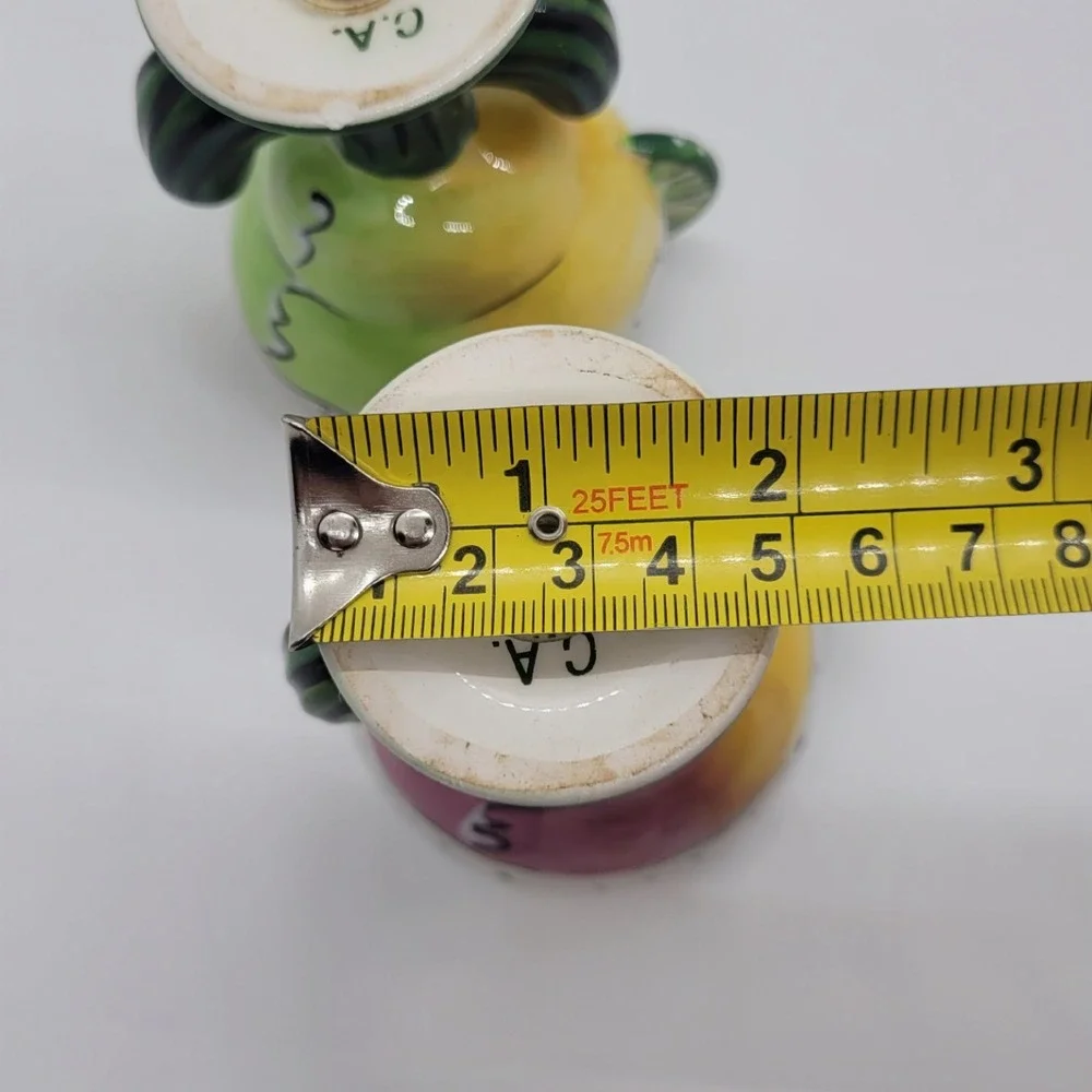 C.A. Ceramic Margarita Cactus Salt and Pepper Shaker Set Southwest Barware Decor